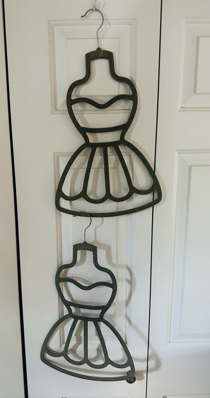 Grey Dress Form Wardrobe Organizer Hanger - Set Of 2